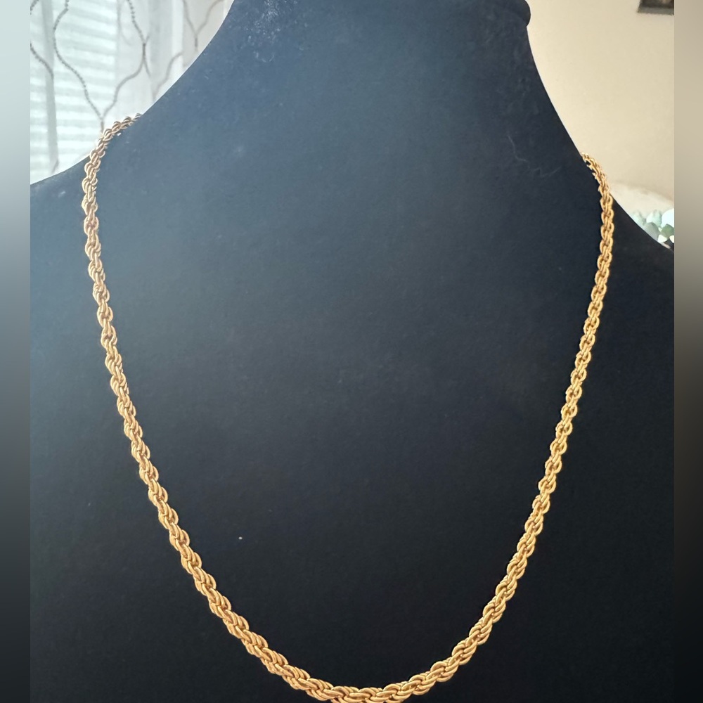 14K GP Rope Chain Necklace 20" - Bold
Gold Plated, 17g